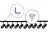 Bright Choice Complete Set 1-Phase Rail L 2 x 2 Meter Black | incl. 10x Spot + GU10 2700K 3W Dimmable + End Cap, Power Connector and L -Connector