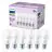 Multipack 6x Philips Bulb LED E27 Pear Frosted 13W 1521lm - 827 Extra Warm White